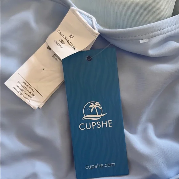 Light Blue Underwire Monokini Swimsuit - Picture 2 of 3